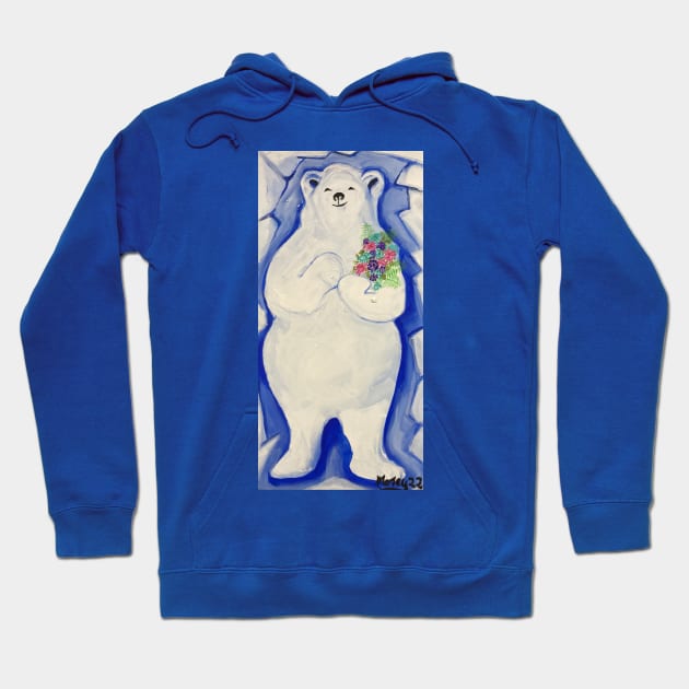 Polar Bear Hoodie by Morey Art